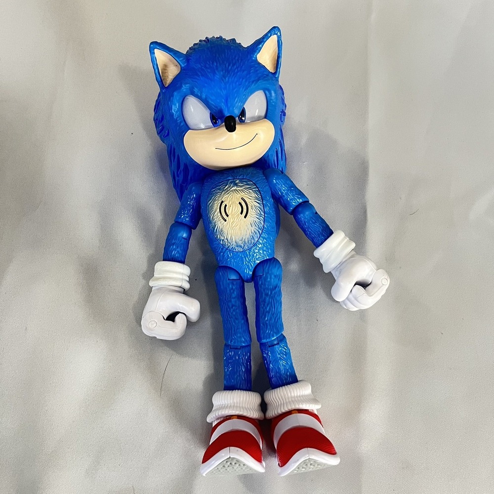 Sonic The Hedgehog 3 Ultimate Talking Sonic & Lights 14" Action Figure  - Works